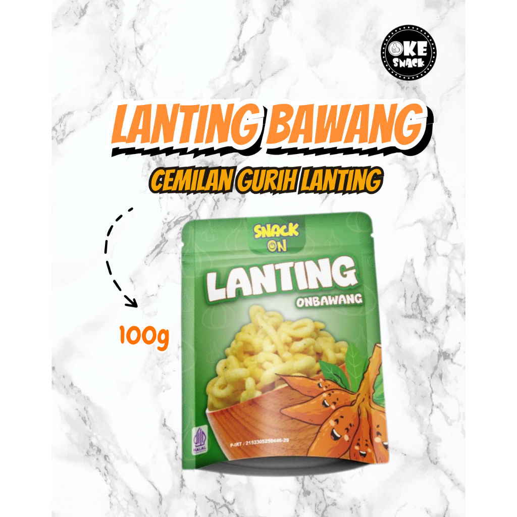 

SNACK ON LANTING BAWANG 100gr
