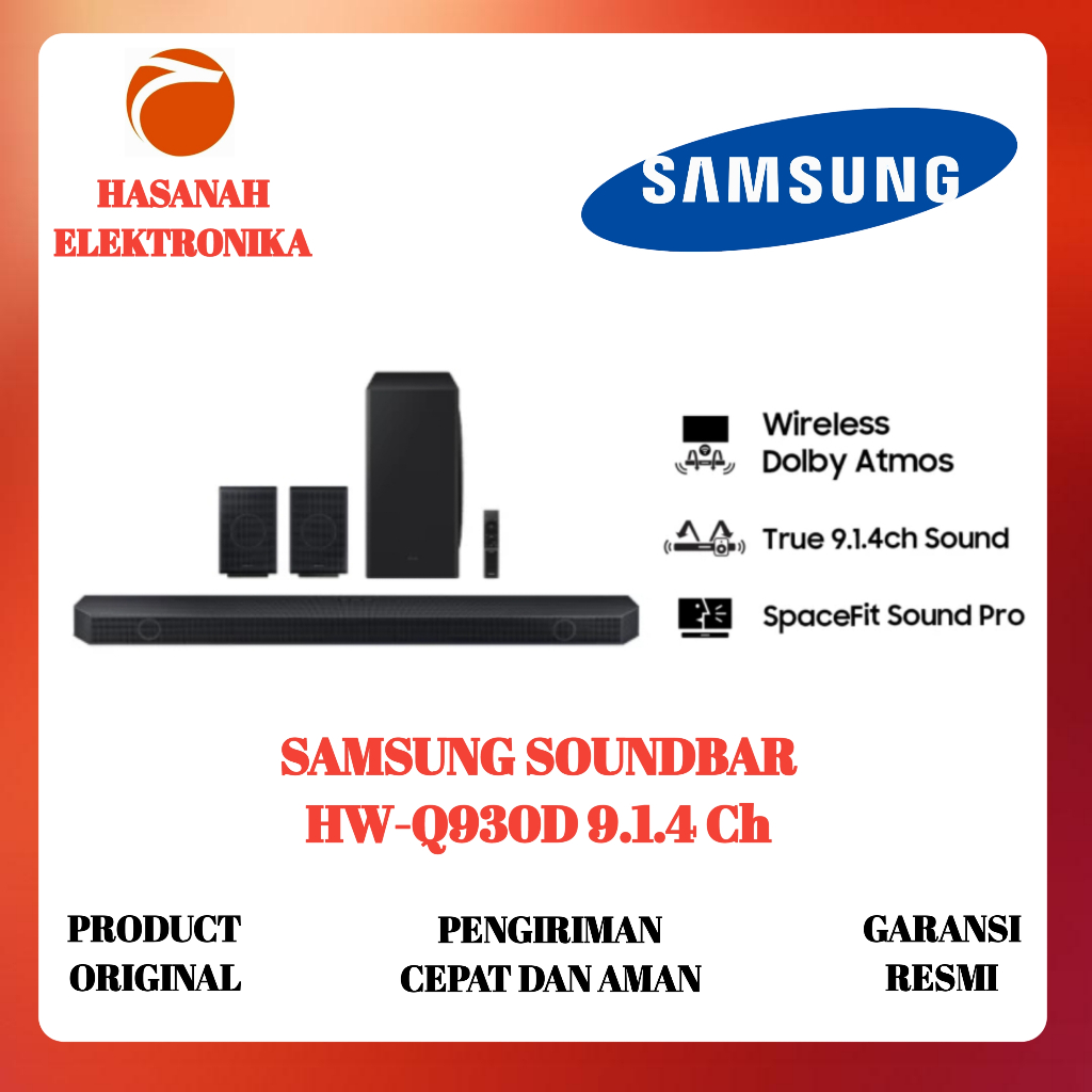 Samsung Q-series Soundbar HW-Q930D/XD 9.1.4ch Sub-Woofer & Rear Speaker / Soundbar Samsung