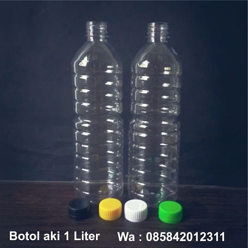 Botol Plastik Pet 1Liter | Tutup Putih