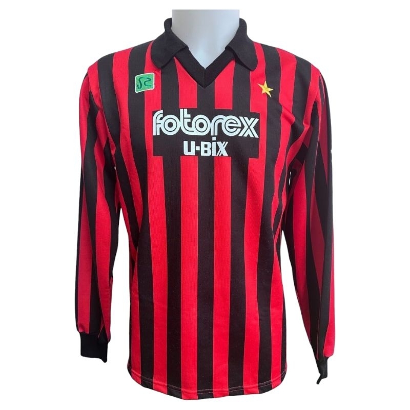 Jersey Bola AC Milan Retro 1986 Full Printing