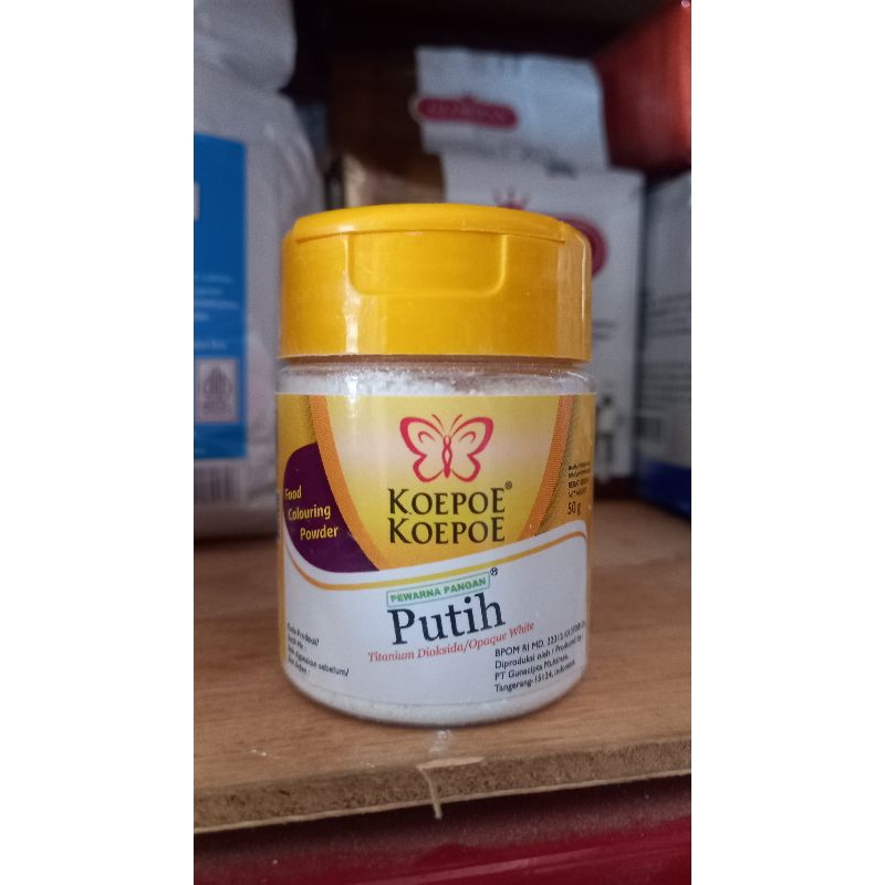 

Pewarna pangan koepoe koepoe putih 50gr