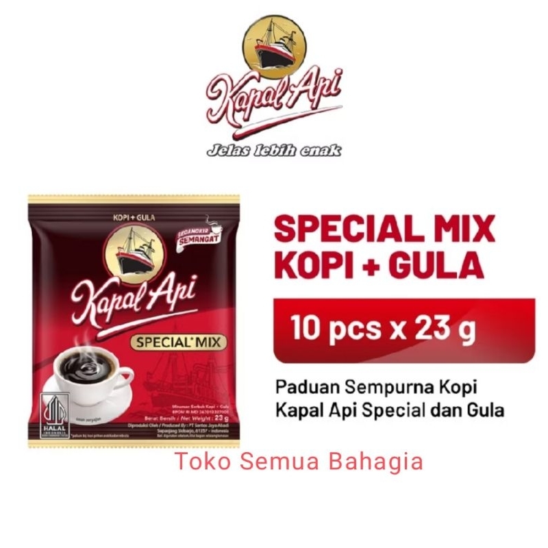 

kopi kapal api 23gr spesial Mix KOPI+GULA (harga per1 renceng 10pcs)