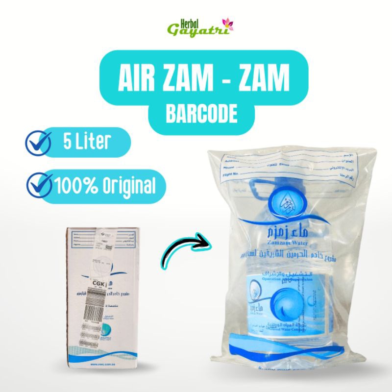 

Air Zam Zam Barcode 100% Asli 5 Liter