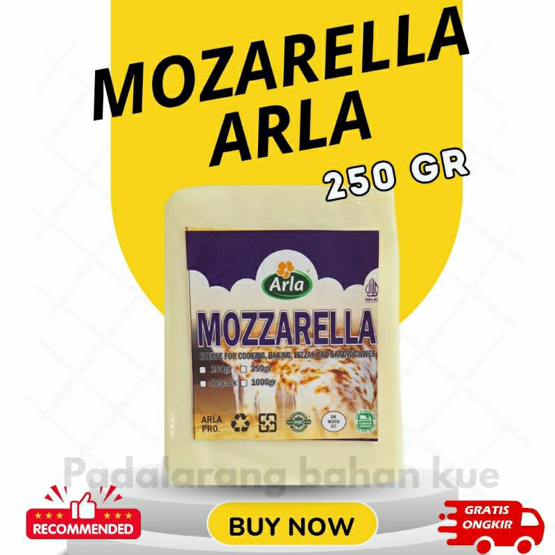

Mozarella Arla 250 Gram Halal Import Denmark/Mozarella Cheese Arla 250 Gram