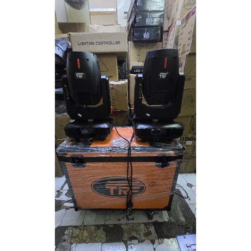 Moving head Beam power 400Watt 14R fullcolor Gobo & Prisma Linear Mrek TRF Clara S original Sesuai v