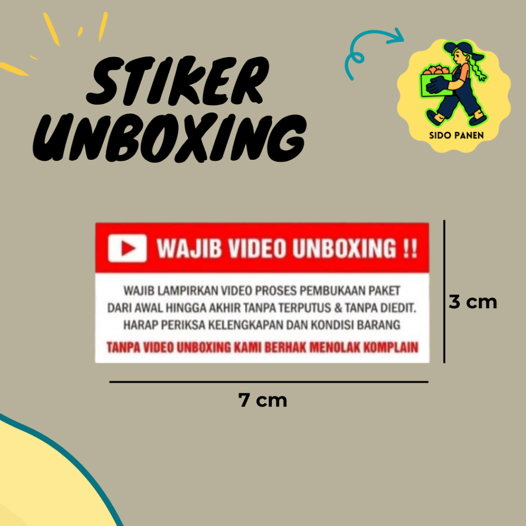 

Stiker Wajib Unboxing Roll isi 500 PCS Video FRAGILE