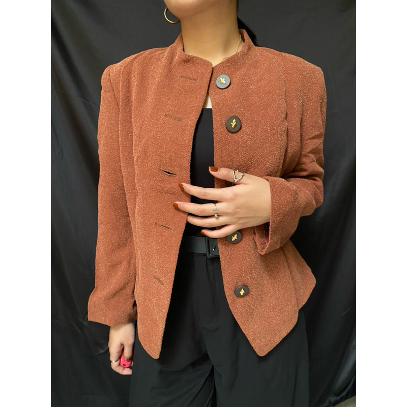 PRELOVED BLAZER KERJA KOREA COKLAT