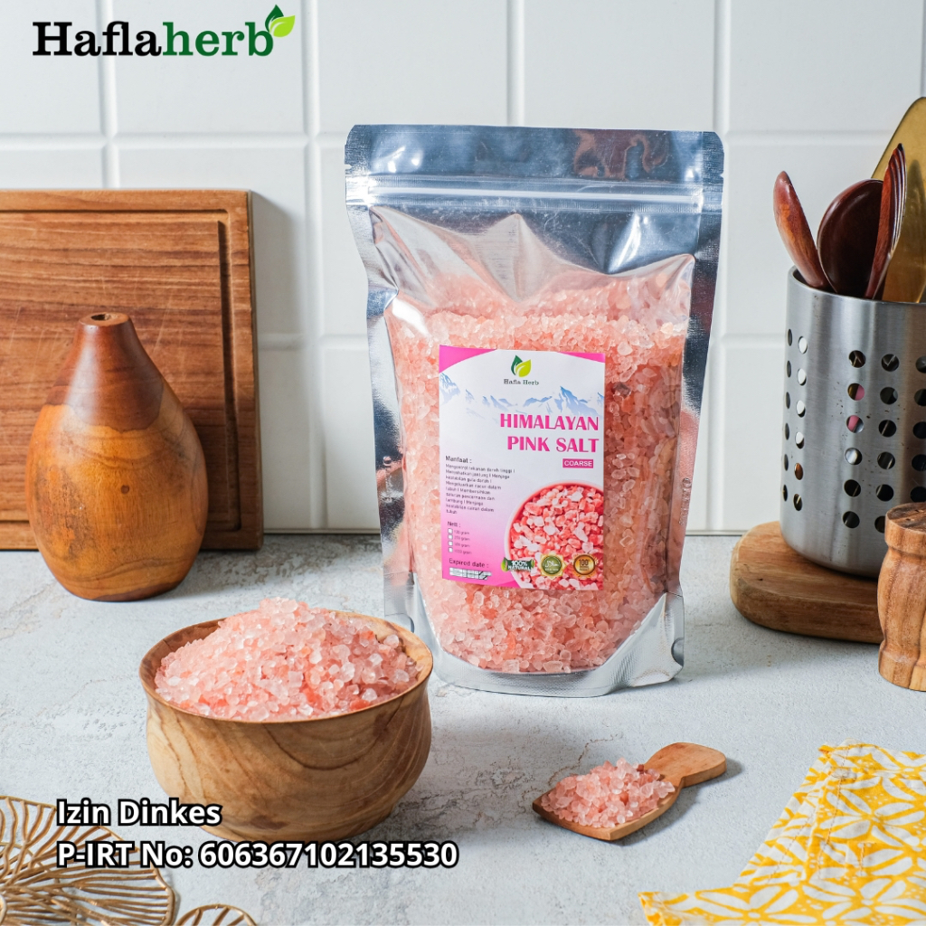 

Garam Himalaya Kasar Coarse Original 500 g Asli Organik Garem Himalayan Salt Kristal Himsalt Organic MPASI