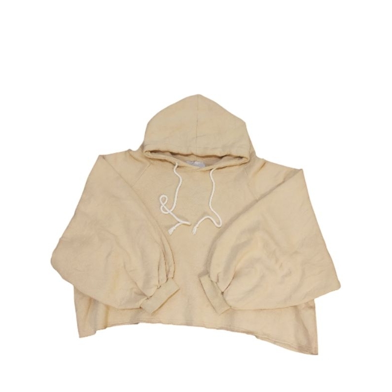 Hoodie Crop Naning9 Original Hoodie Oversize Lengan Balon