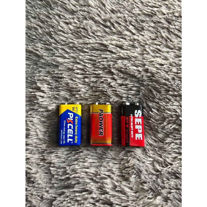 Baterai Kotak 9 Volt - Baterai Kotak 9V - Batre Kotak 9 Volt - Batre Kotak - Batre Gitar - Batre Git