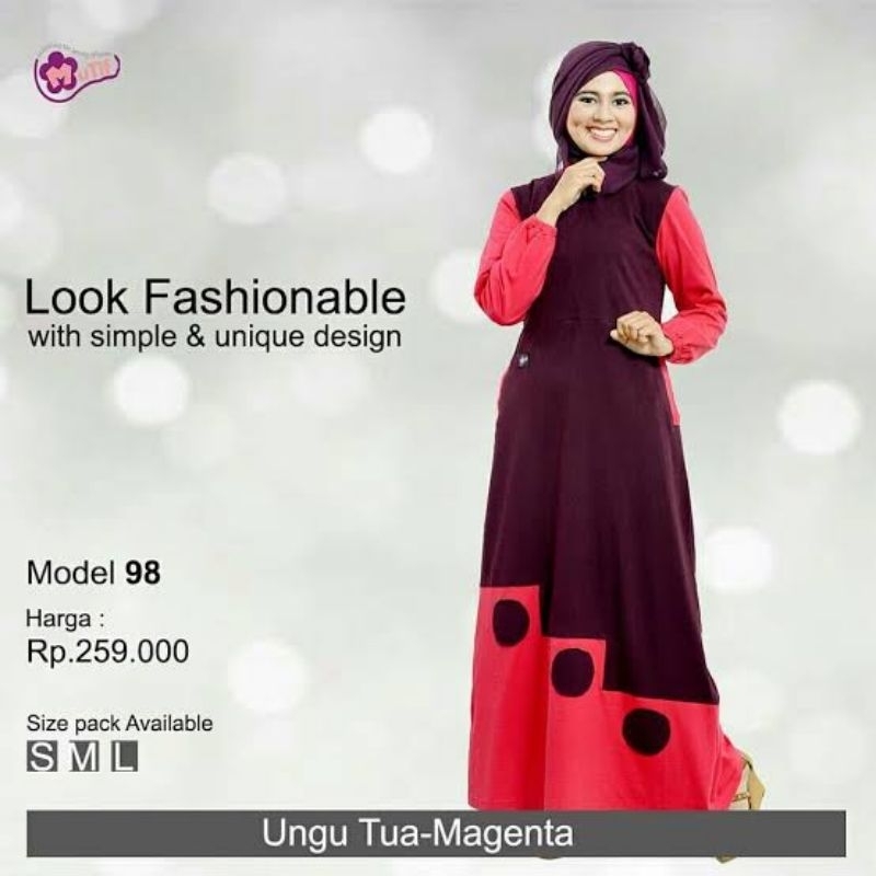 DISKON 50% Gamis Mutif M98 Gamis Kaos Wanita Dewasa Simple