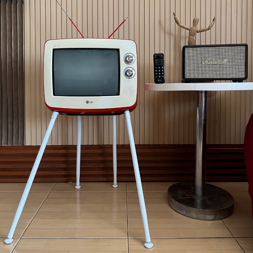 Televisi / TV Tabung CRT LG Retro Classic Serie1 Type 14SR1AB Vintage & Langka - Custome Stand