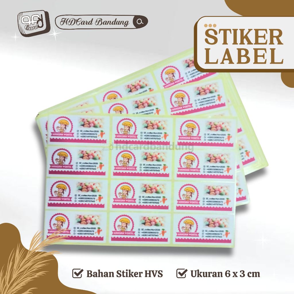 Stiker Label - Sticker isi 120pcs Untuk Label Makanan, Etiket Obat, Nama Anak dll Murah