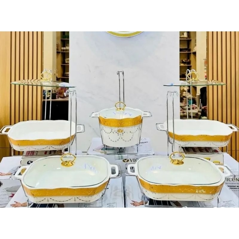 Prasmanan Gantung Mewah Vicenza Set 4 Segi+1 bulat