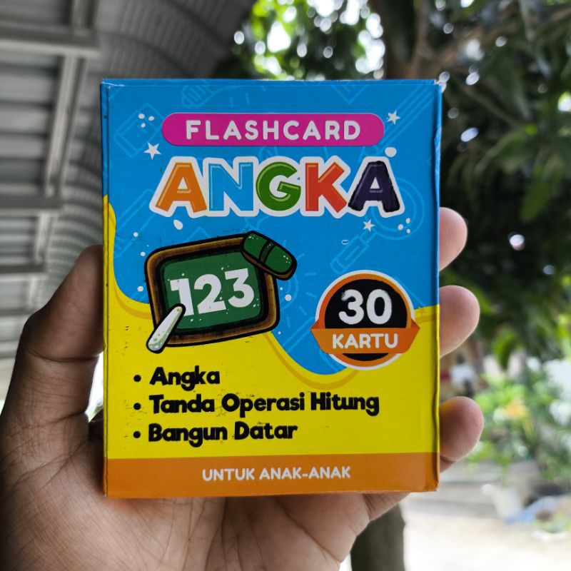 

Flash Card Angka Isi 30 Kartu Angka Bahan Ukuran 8*10 cm