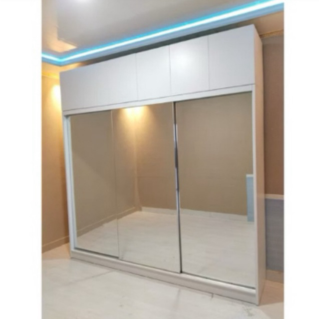 LEMARI JUMBO 3 PINTU SLIDING DOOR
