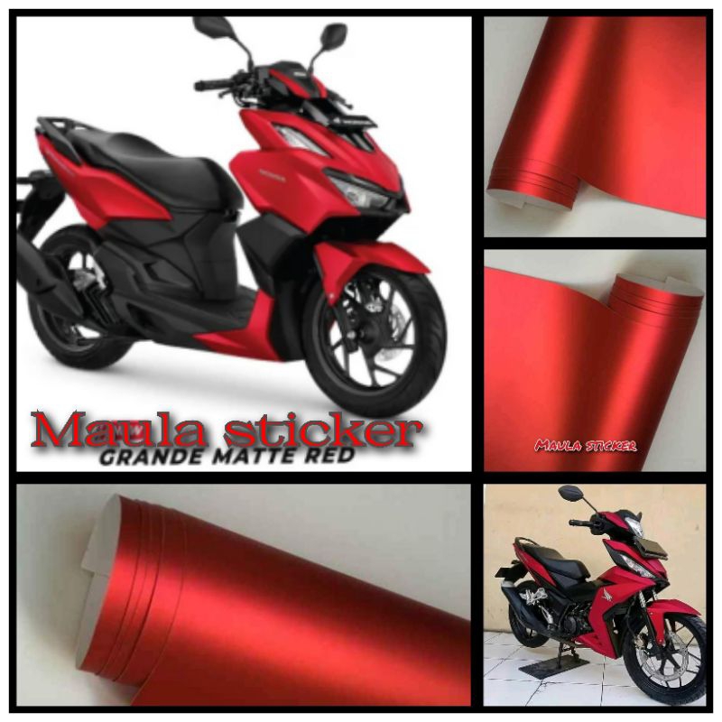 Skotlet Warna Merah Metalik Doff Kualitas Premium Untuk Variasi Body Motor Atau Mobil