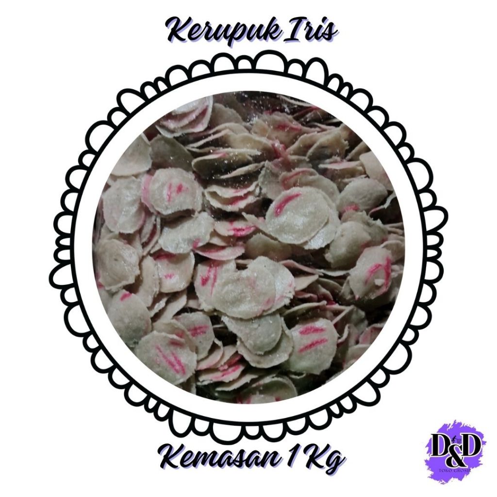 

Kerupuk Iris Bulat Besar Kemasan 1kg