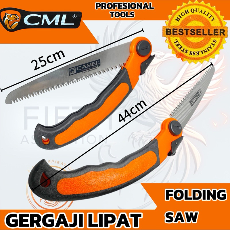 Gergaji Lipat Camel Folding Saw CAMEL / Gergaji Lipat Portable untuk Potong Dahan Kayu Bambu Serba G