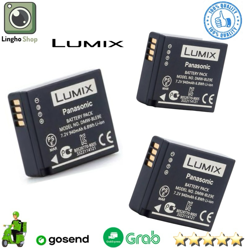 Baterai Lumix Panasonic DMW-BLE9E For Charger DE-GM1 Battery Camera Lumix