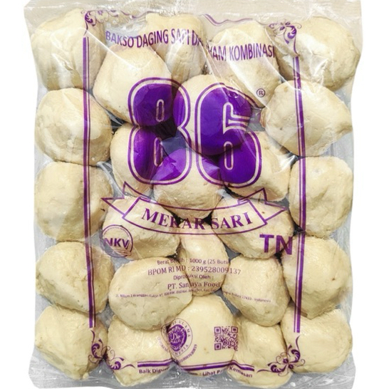 

MEKARSARI Bakso Goreng Sapi Cap TN 86 Isi 25 Butir
