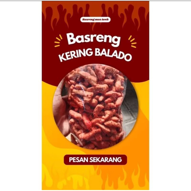 

BASRENG VIRAL PEDAS MANIS DAUN JERUK KEMASAN 500gr