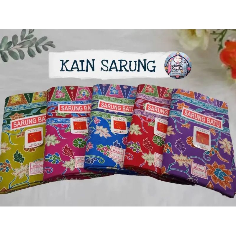 SARUNG BATIK HALUS WANITA NAJWA , KAIN SARUNG BATIK BATU