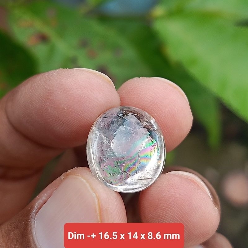 batu kecubung pelangi asli Kalimantan