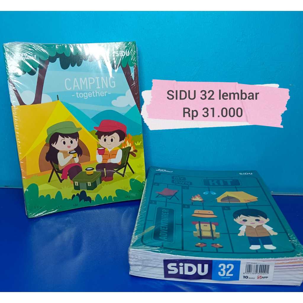 

SIDU BUKU TULIS 32 LEMBAR / BUKU TULIS MURAH / BUKU ANAK SEKOLAH 1 PAK ISI 10 BUKU