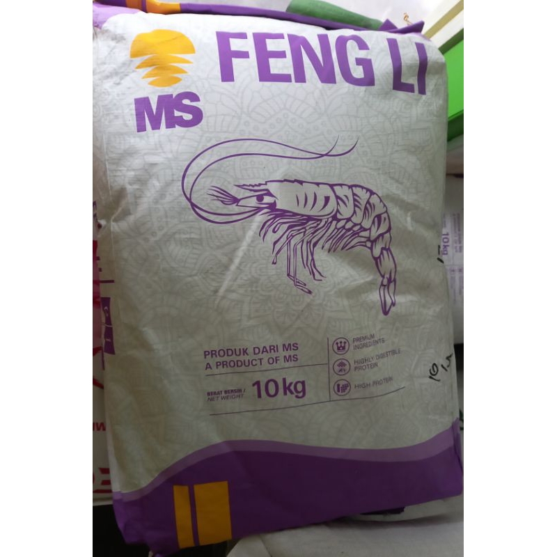 Pakan Ikan dan Udang Feng Li 0 dan Feng Li 1 (repack 1 kg)