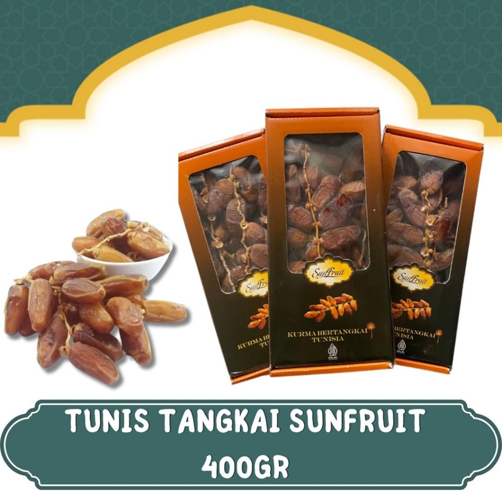

OLEH OLEH HAJI DAN UMROH KURMA TUNISIA TANGKAI 400GR SUNFRUIT KURMA TUNISIA TANGKAI PREMIUM KURMA TUNISIA LEZAT KURMA BERTANGKAI KURMA LEMBUT LEGIT RENYAH KURMA UNTUK PUASA KURMA UNTUK HAMPERS BEST QUALITY ASLI ORIGINAL 100% HALAL OLEH OLEH HAJI DAN UMROH