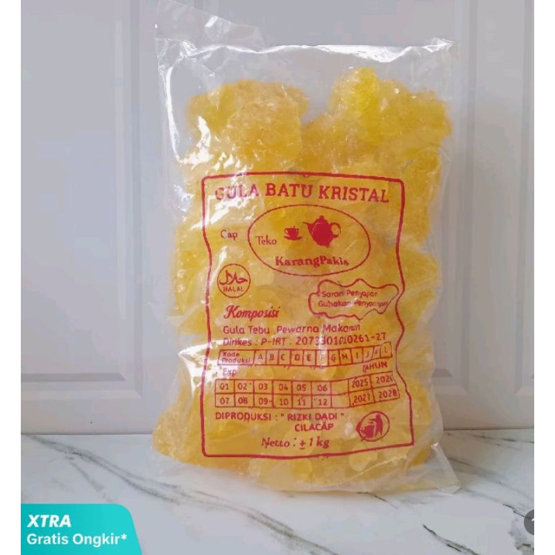 

Gula Batu Kristal Asli Kemasan 1Kg
