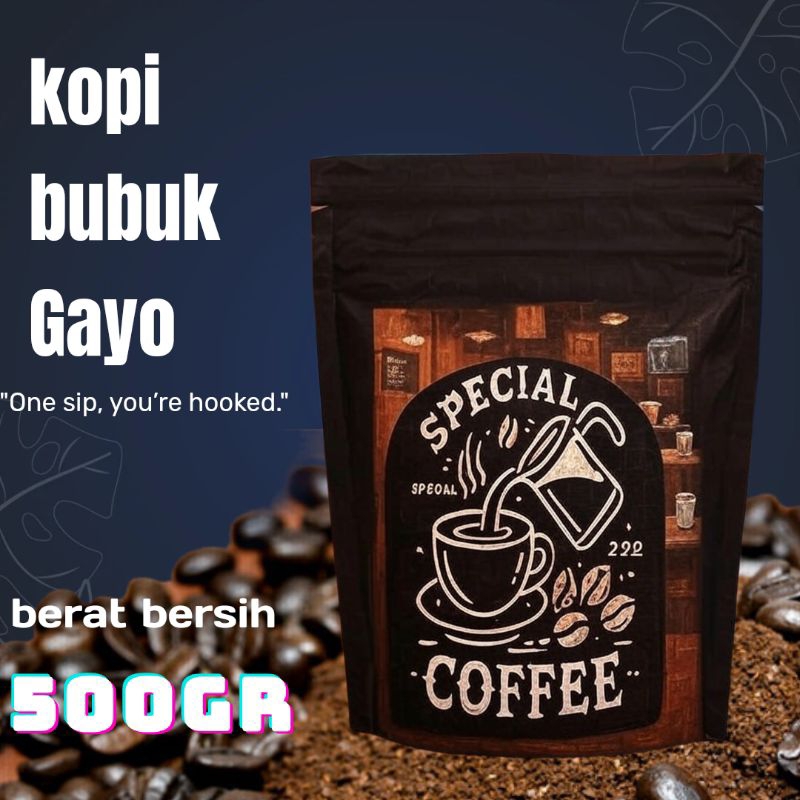 

kopi Gayo giling halus.Gayo Signature Roast 500gr