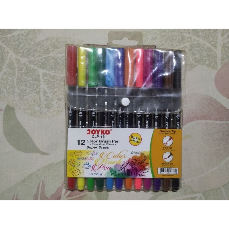 

Joyko color brush pen CLP-13 set 12 double tip
