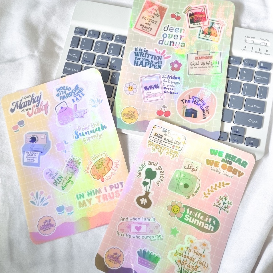 

lilhands.id - Sticker Sheet Islamic Quotes / Dakwah Muslim Islam / Gambar Tempel