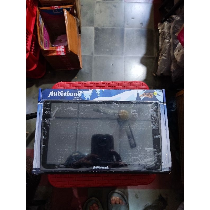 TV android 9 inch ram 2 versi terbaru alaska audio bank