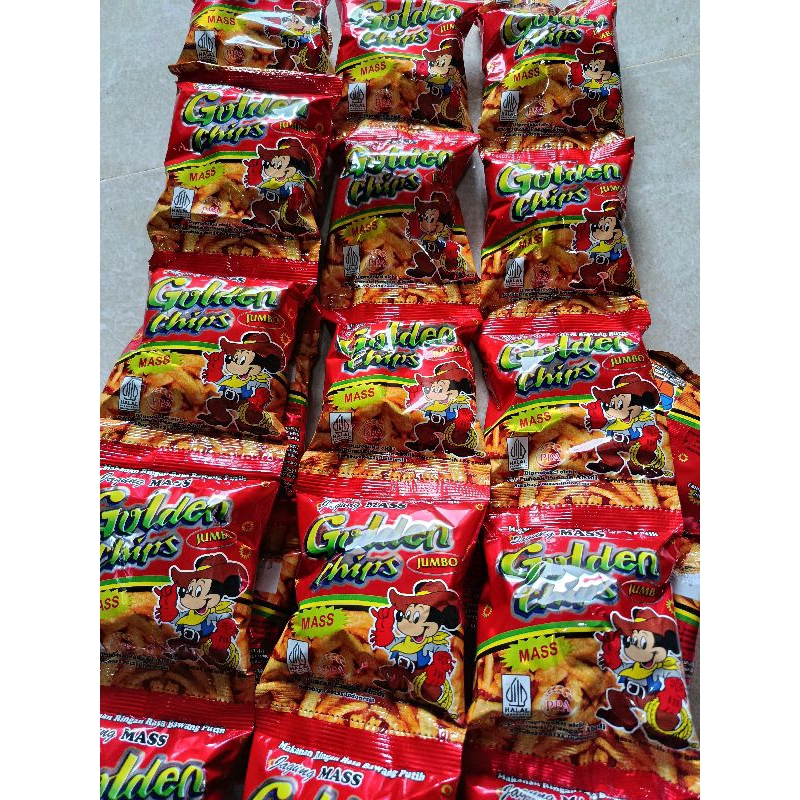 

Snack Golden Chip 25gr satu renteng 10pcs