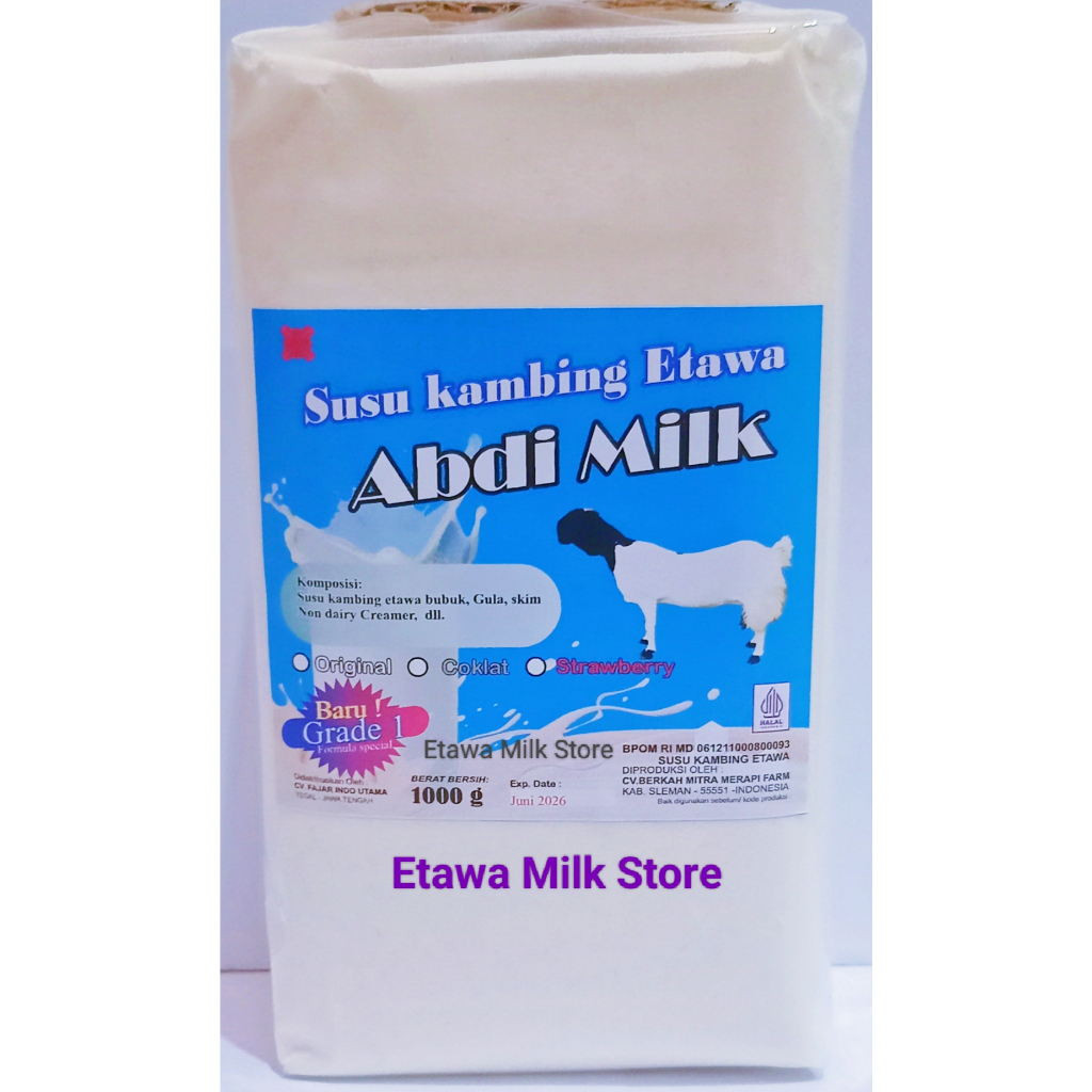 

Susu Kambing Etawa Original Grade 1 Isi 1kg