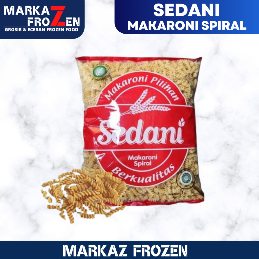 

SEDANI MAKARONI SPIRAL PASTA 1KG