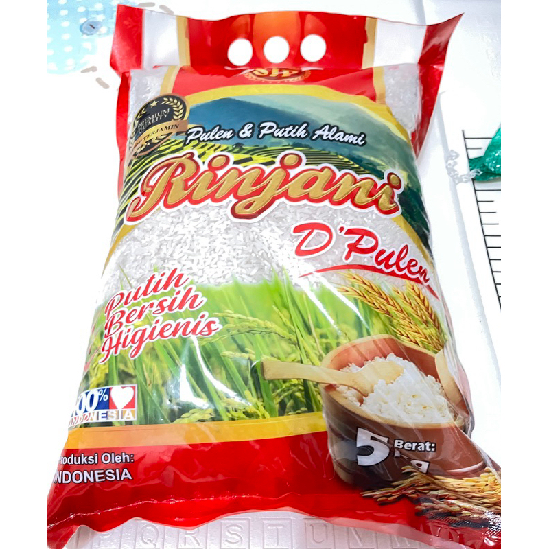 

Beras 5kg/3kg Rinjani– Beras Pulen Bagus putih & Fresh