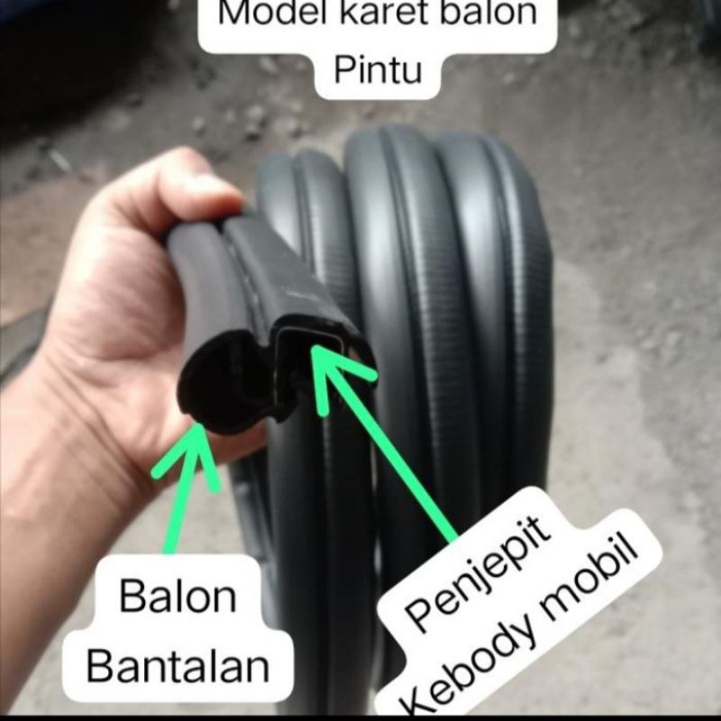 karet balon pintu body mobil zebra Espass full set semua tahun