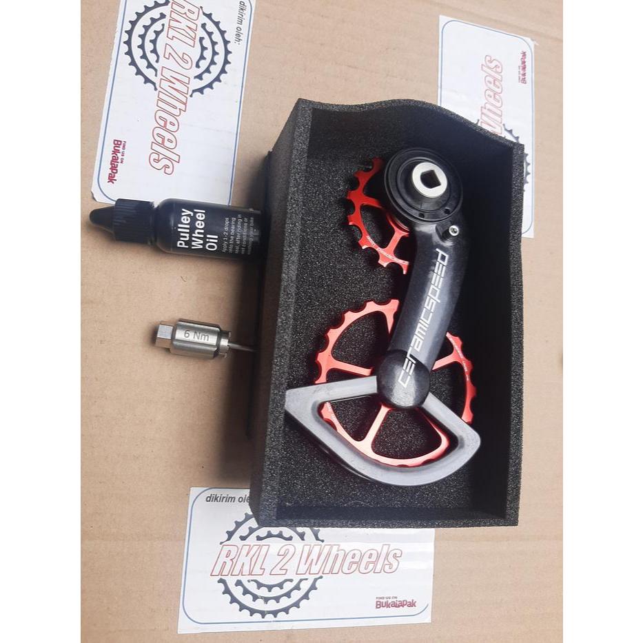 CERAMICSPEED OSPW rear derailleur cage system SRAM Red Force AXS RED Merah RD Ceramic Speed Oversize