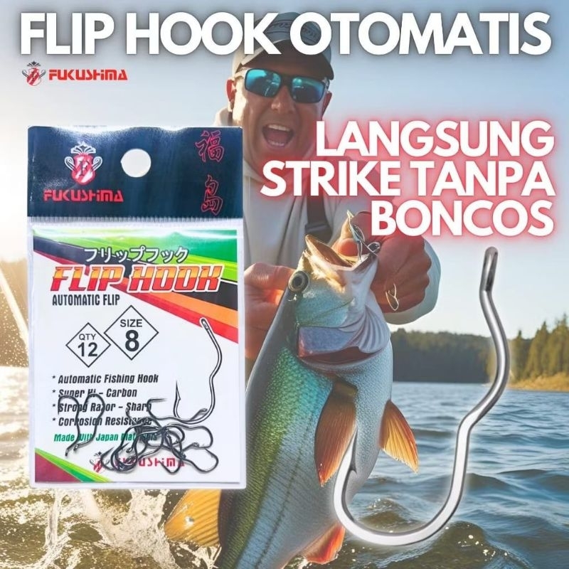 KAIL FUKUSHIMA FLIP HOOK OTOMATIS ANTI MOCEL