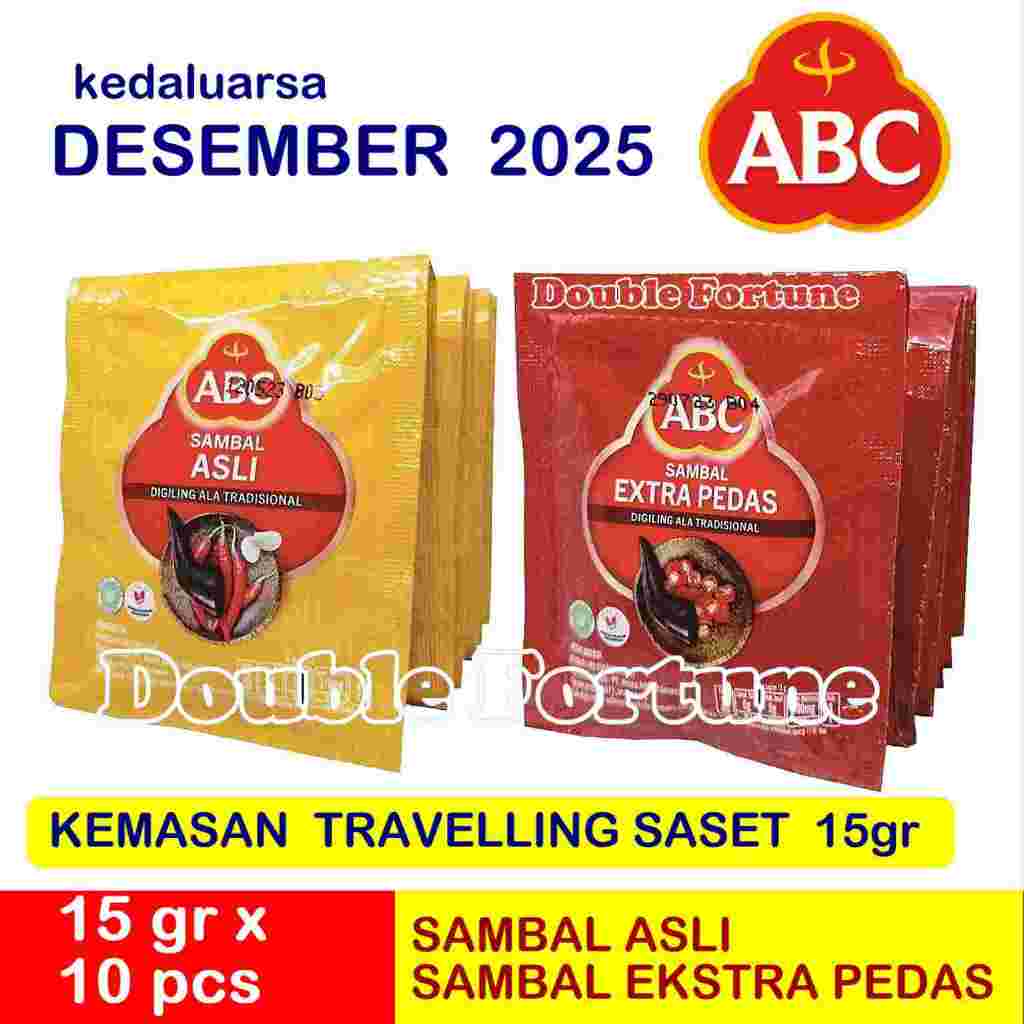 

ABC SAUS SAMBAL ASLI / EXTRA PEDAS sachet 15gr x 10pcs