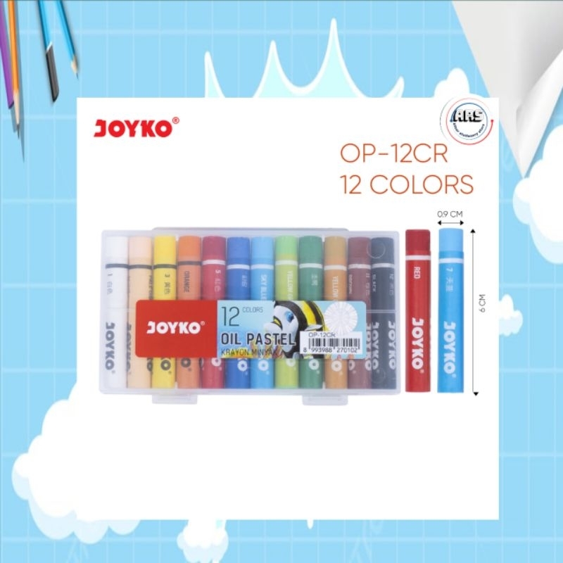 

CRAYON JOYKO OIL PASTEL OP-12CRMINI/KRAYON MINYAK ISI 12WARNA