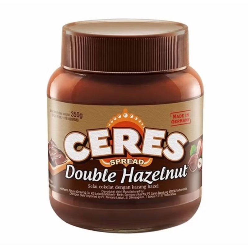 

Ceres Spread Double Hazelnut 350g Selai Coklat