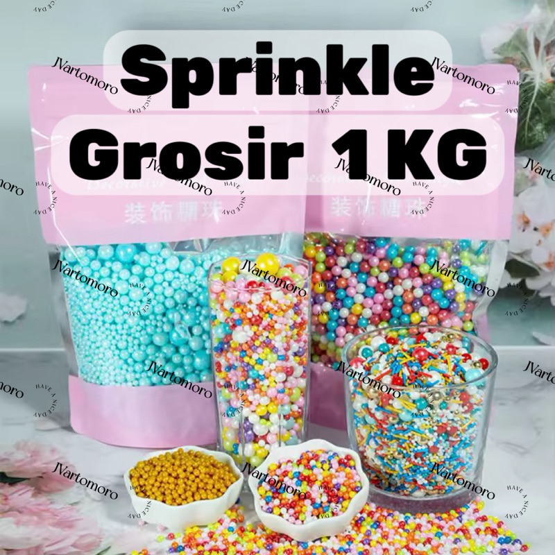 

1KG SPRINKLE MUTIARA HIASAN KUE ULANG TAHUN CAKE DECORATION