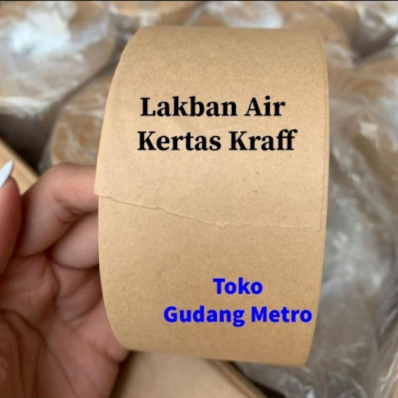 

Lakban air/Kertas Krafft/Kraft paper/Coklat