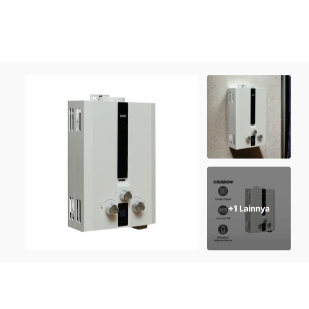 Krisbow 5 Ltr Water Heater Gas