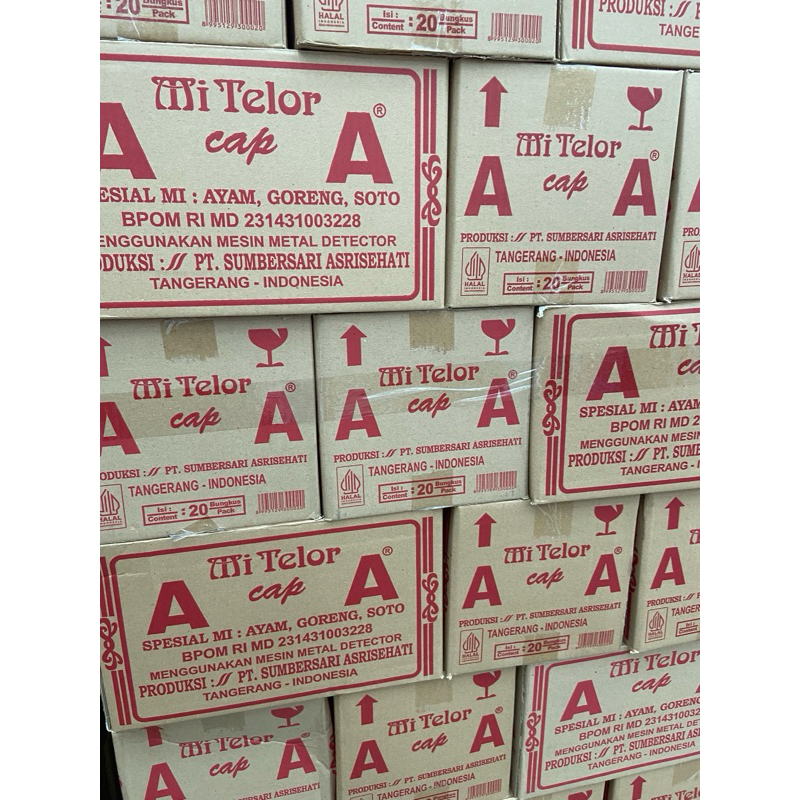 

AA mie telur kuning 210g kemasan 1 dus isi 20 bungkus